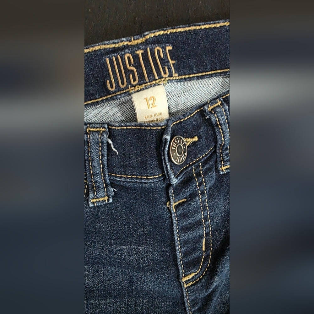 Justice Navy Blue Denim Jeans